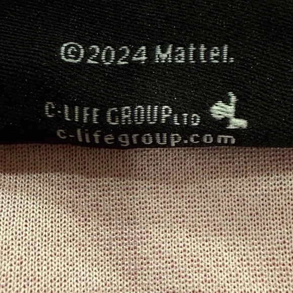 Barbie Mattel Pink Mesh Collegiate Striped Jersey Shirt Women's Size Medium 1959 - Picture 6 of 6